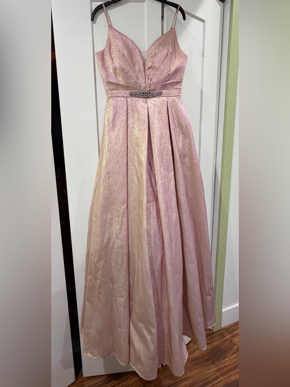Say Yes to the Prom two tone sparkle dress size 9/10 pink gold